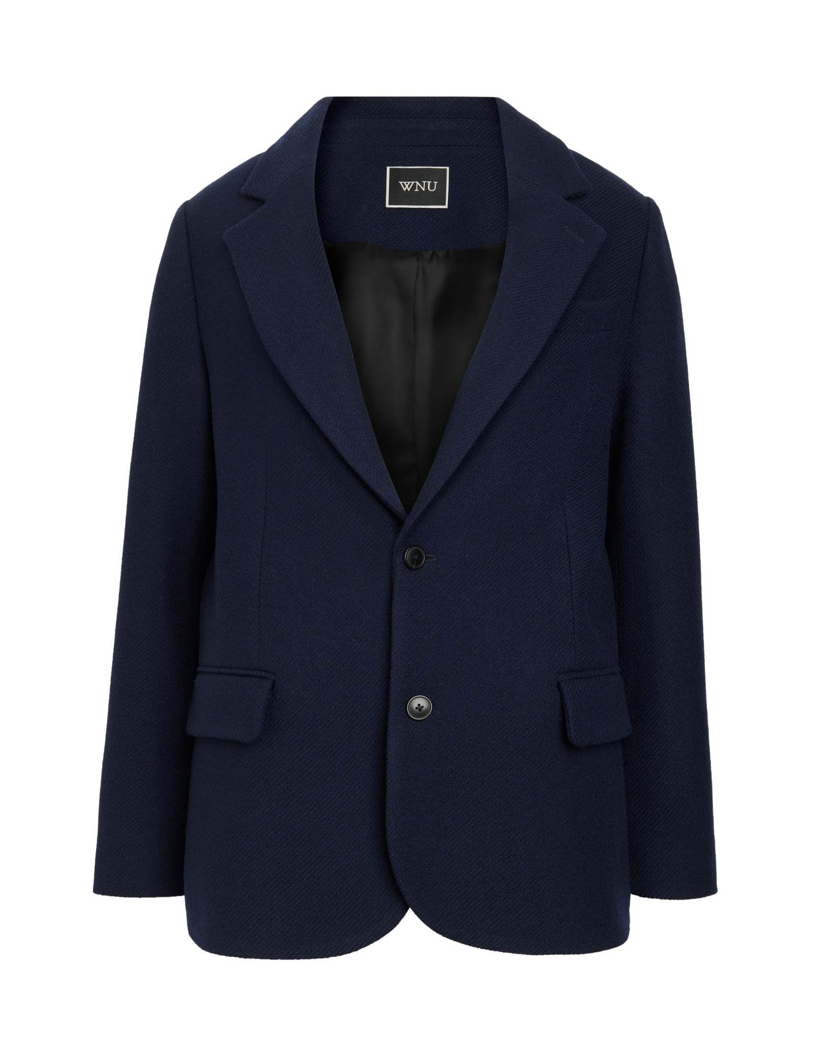 Wool Hutton Blazer in Navy - Image 3