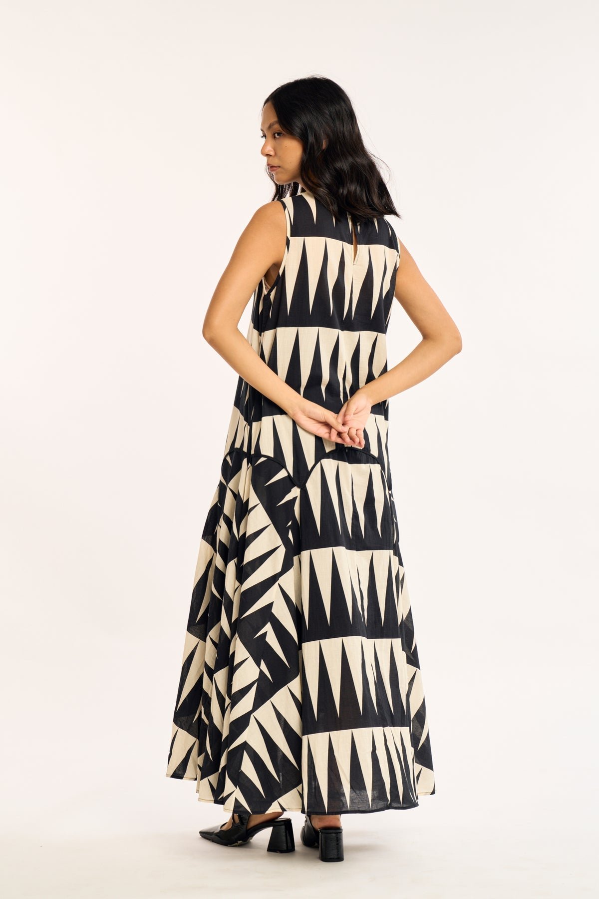Alice Cotton Dress in Delta Print - Image 2