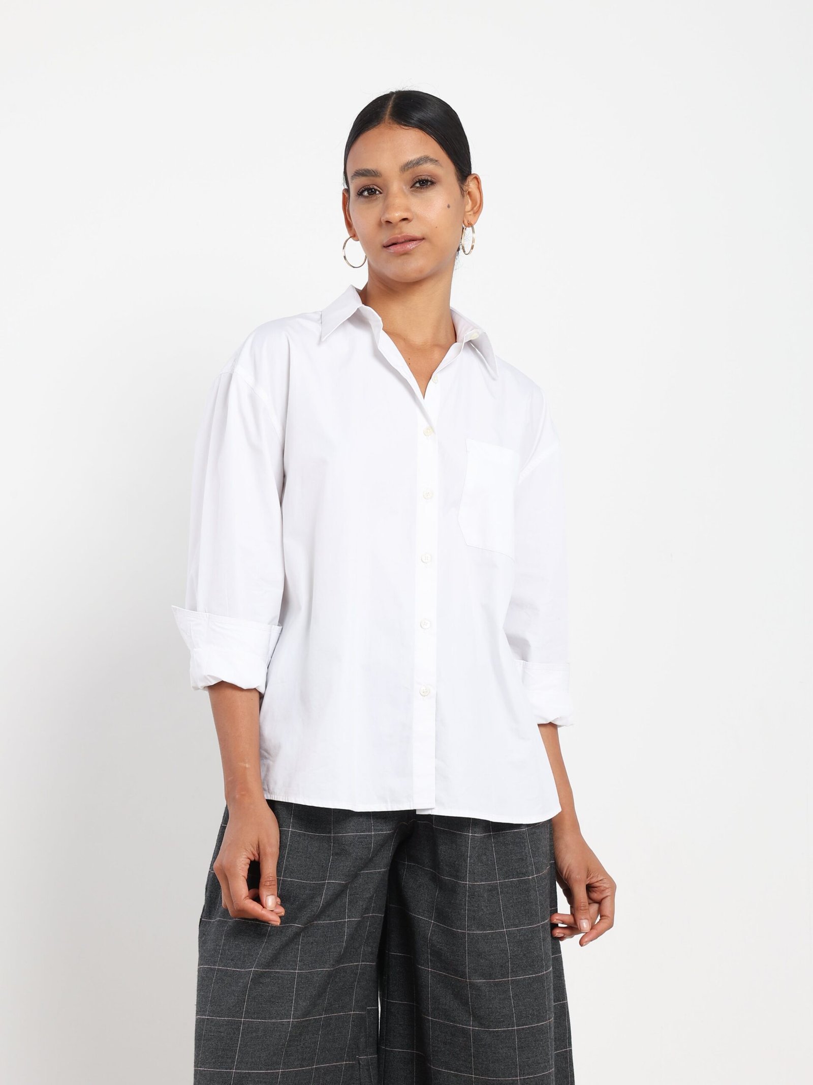 Farah Button Up in White