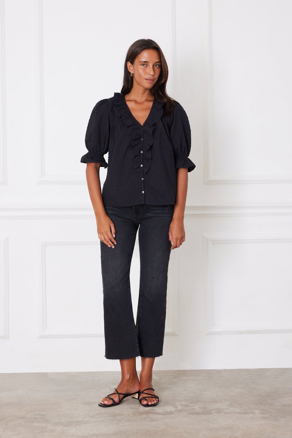 Chloe Shirt in Black - Image 2
