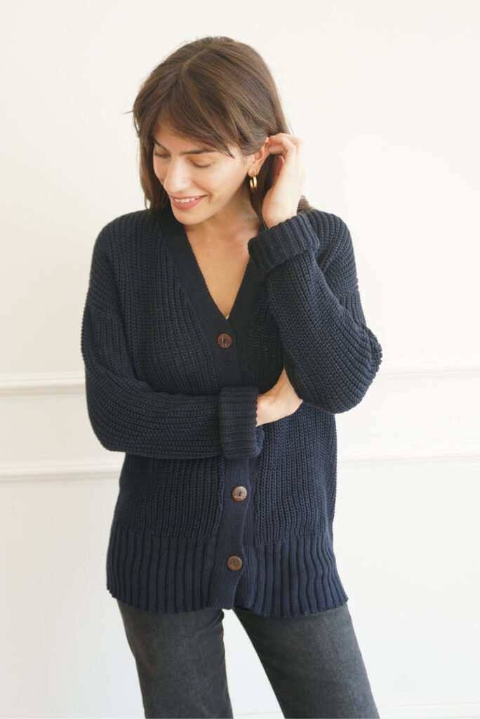 Emily Cardigan in Navy Blue