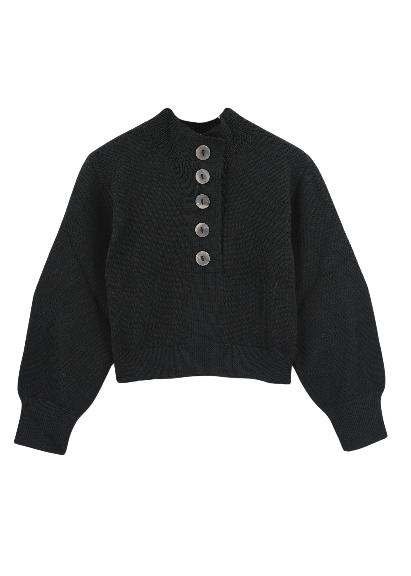 Ghent Alpaca Sweater in Black - Image 4