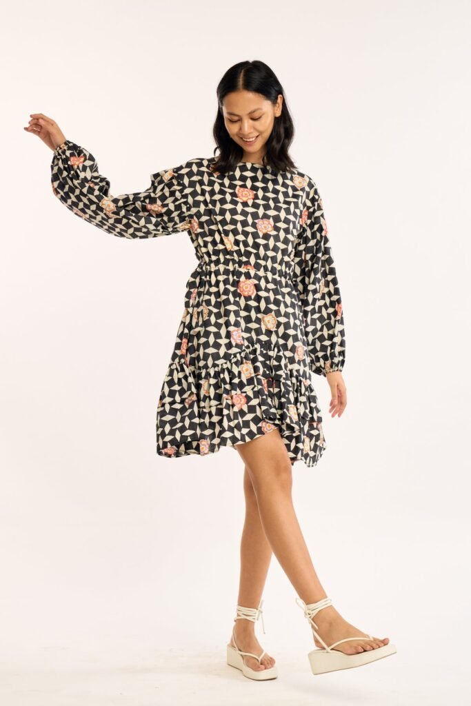 Mira Cotton Dress in Atlas Floral
