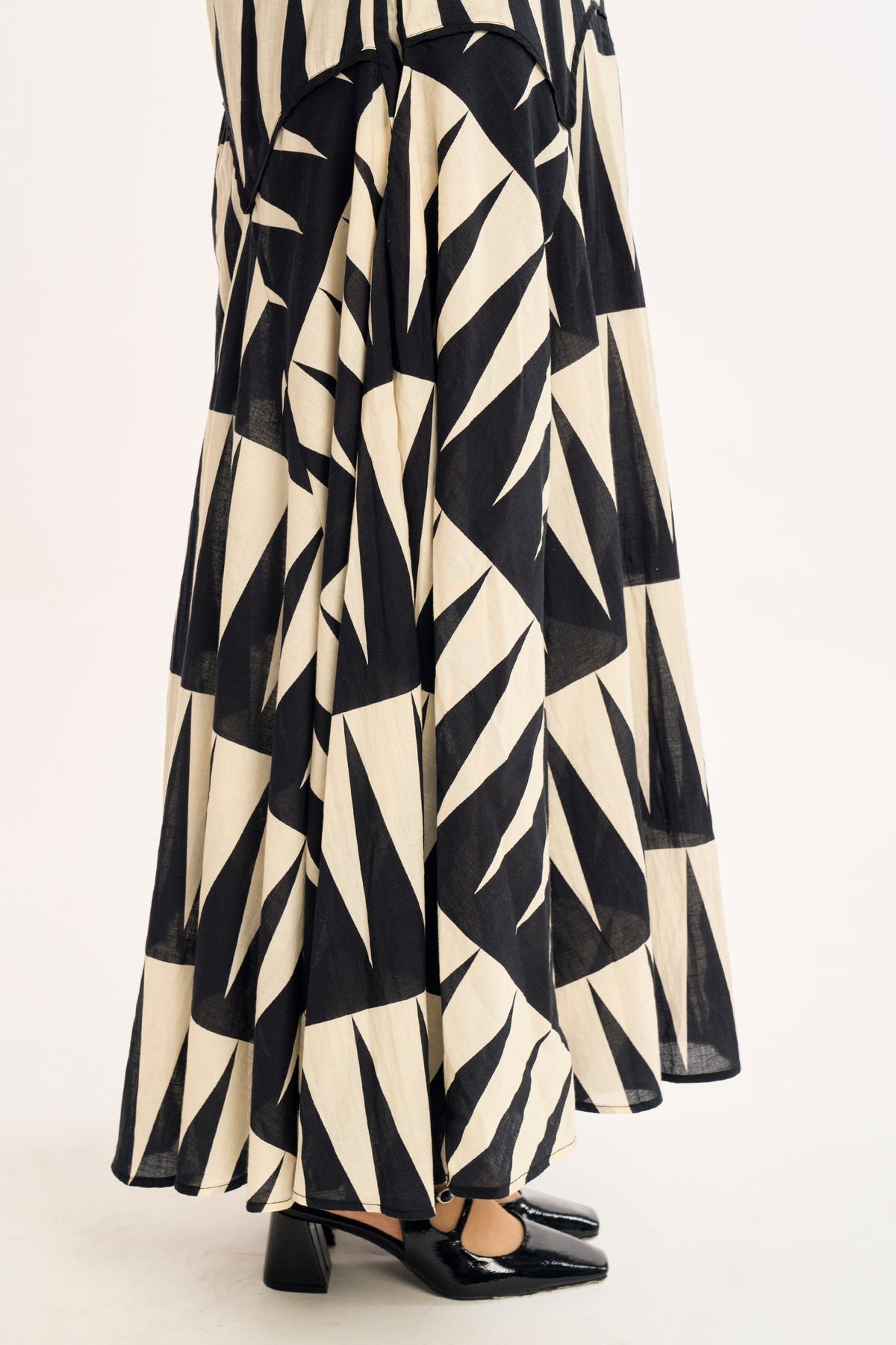 Alice Cotton Dress in Delta Print - Image 3