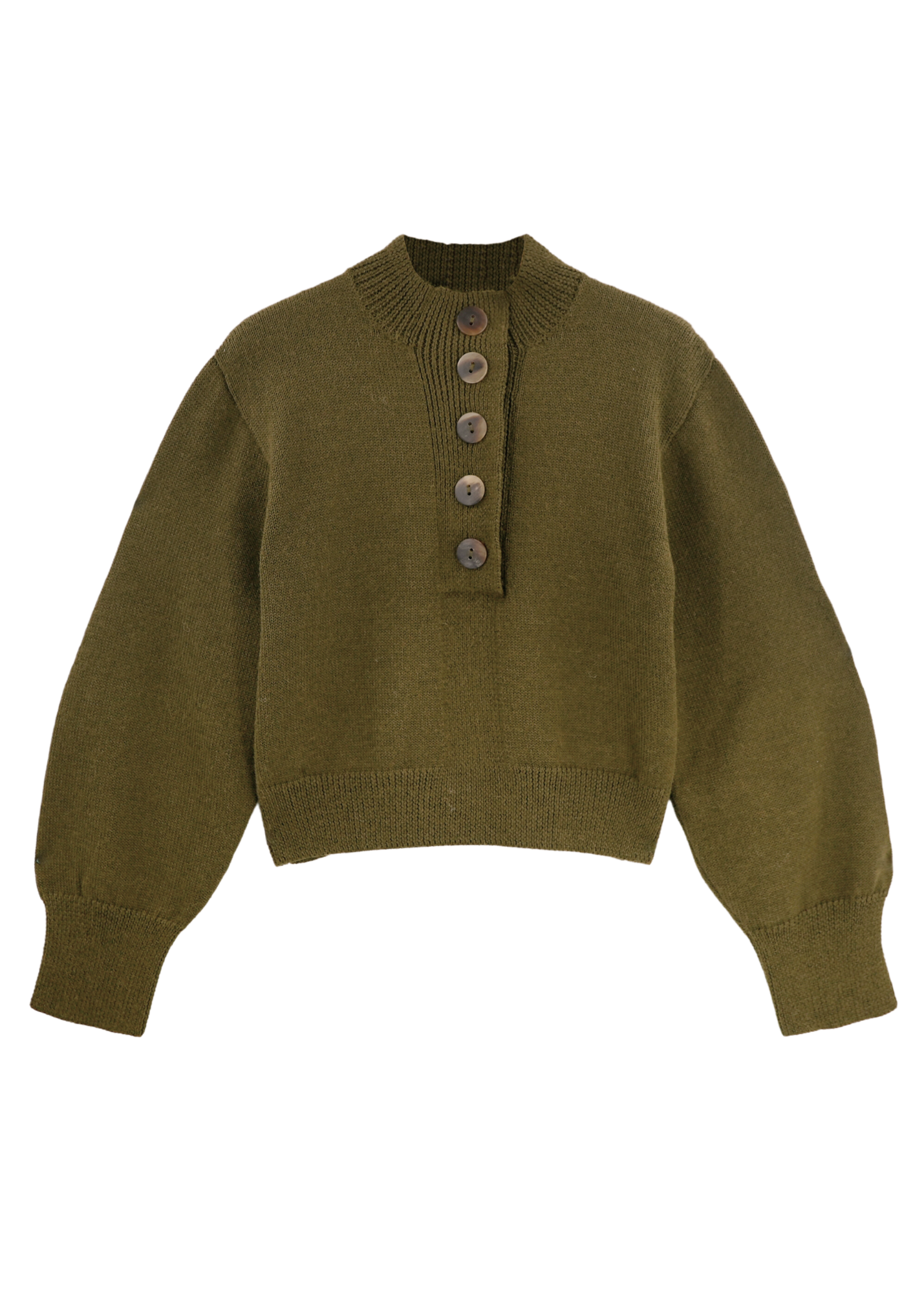 Ghent Alpaca Sweater in Moss - Image 3