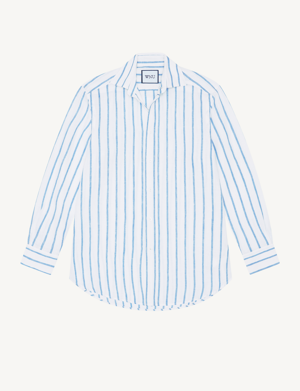 Boyfriend Linen Button Down Shirt in White - Image 3