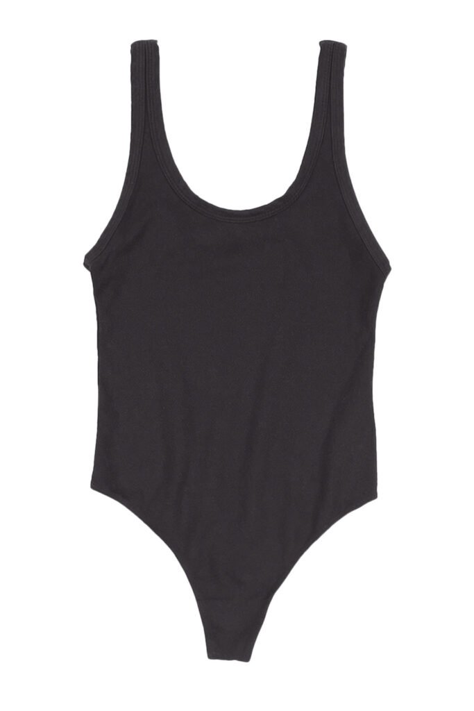 Organic Cotton and Hemp Bodysuit in Black