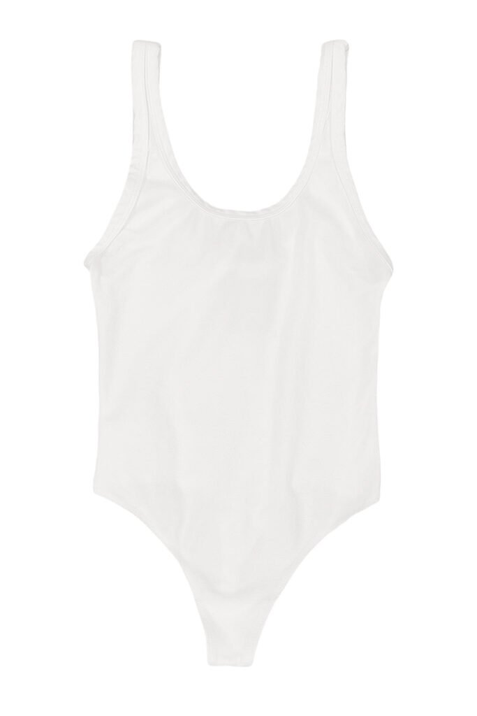 Organic Cotton and Hemp Bodysuit in White