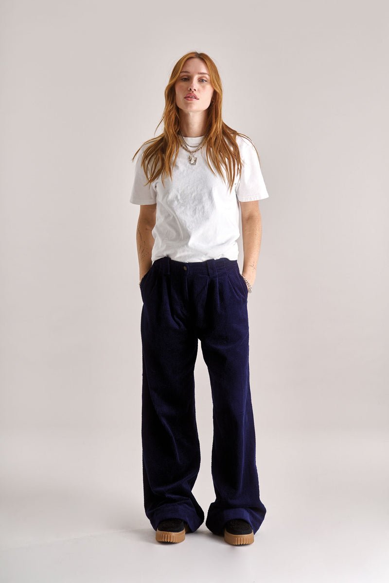 Lola Organic Cotton Cord Trouser in Croissant Beige - Image 2
