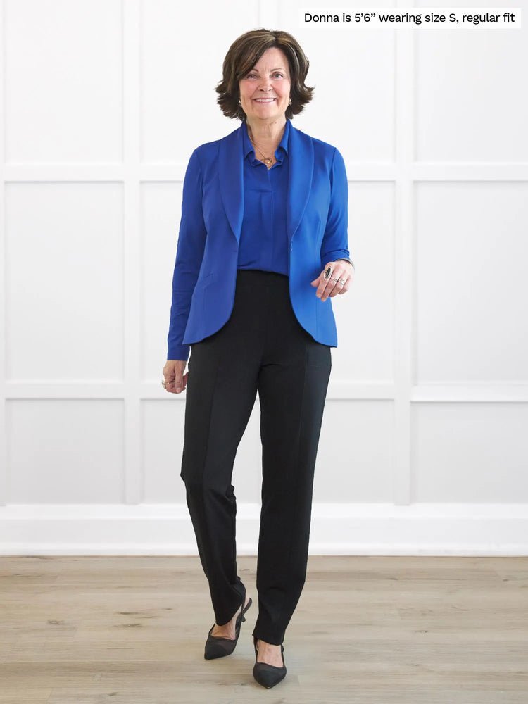 Emily Modal Stretch Blazer in Natural - Image 2