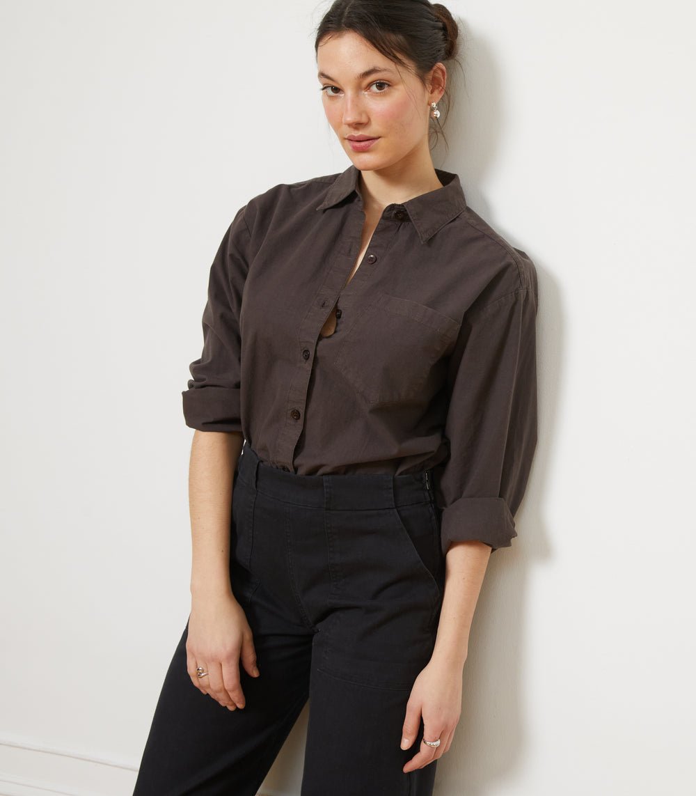 Diana Relaxed Button Up Shirt in Orange - Image 5