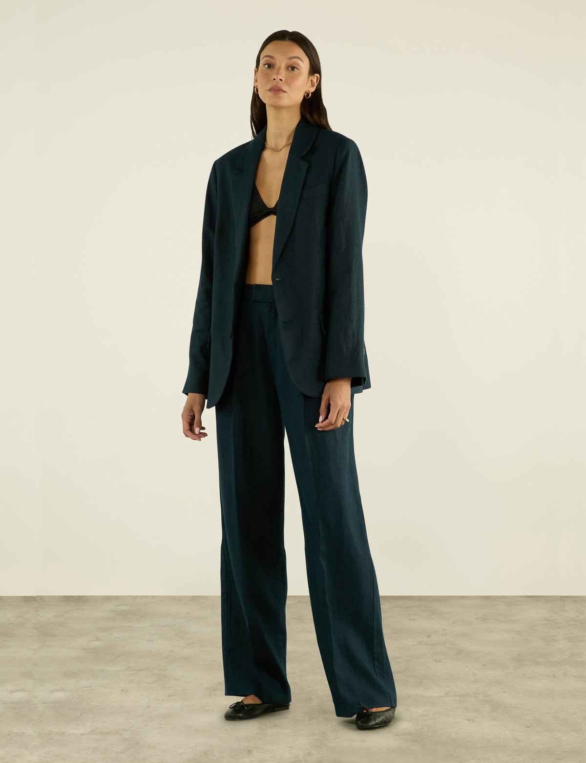 Ivory Linen Hutton Blazer - Image 5