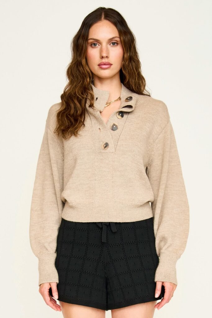 Ghent Alpaca Sweater in Oatmeal
