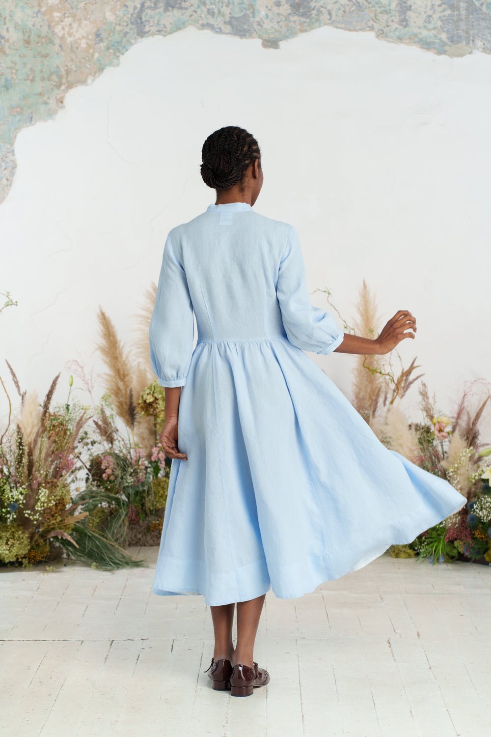 Jasmine Linen Dress - Image 3