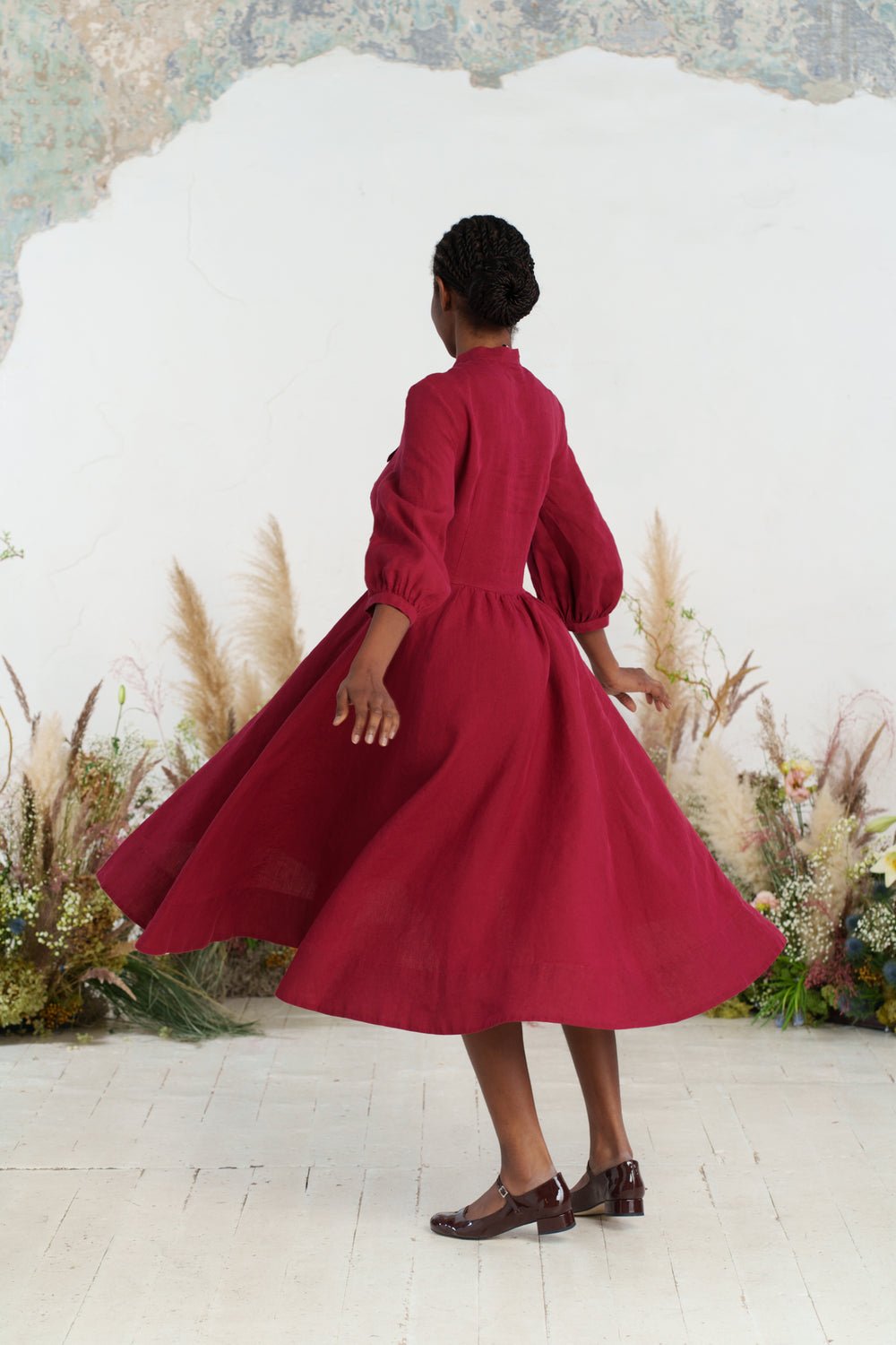 Jasmine Linen Dress - Image 5