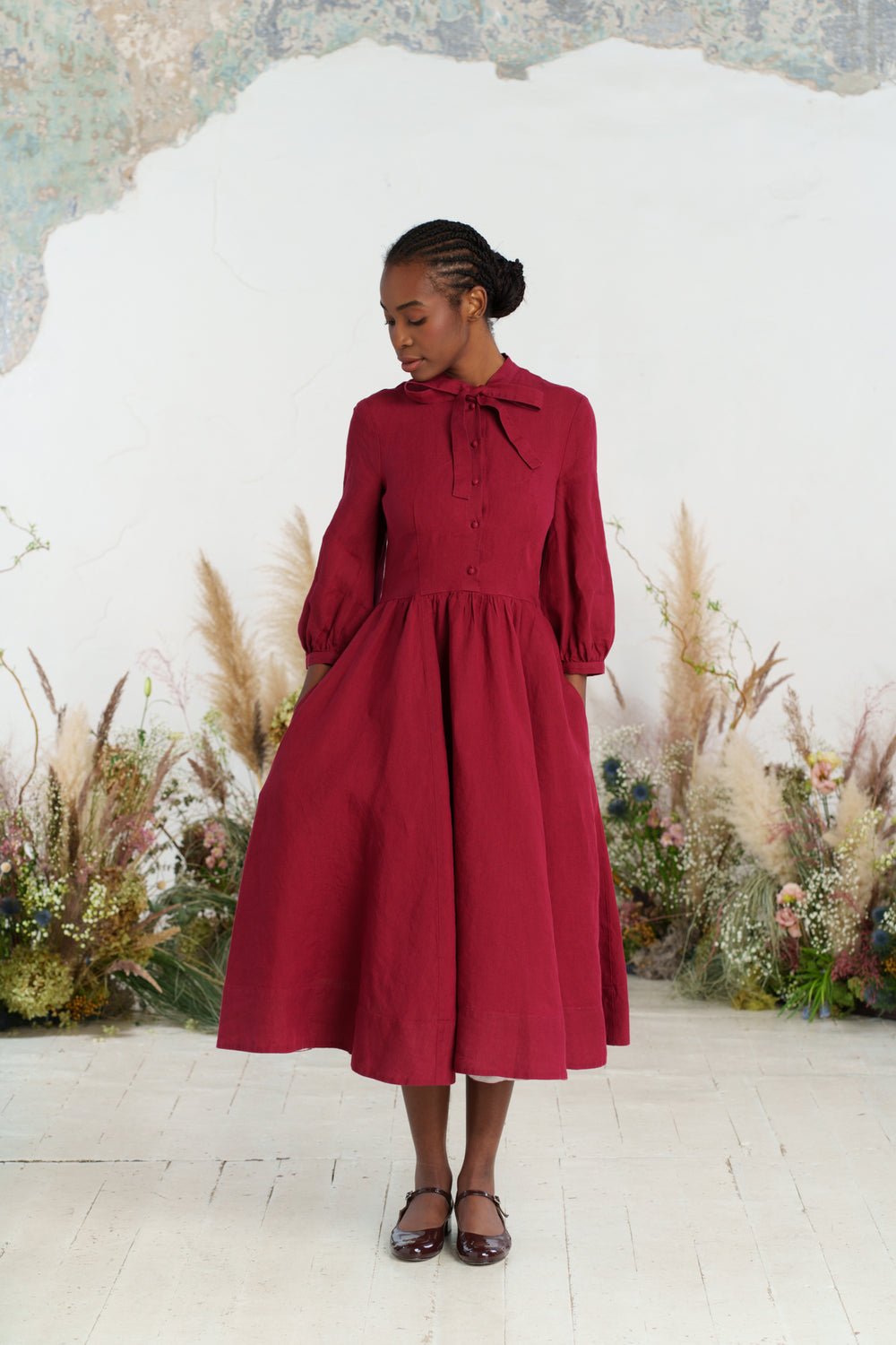 Jasmine Linen Dress - Image 4