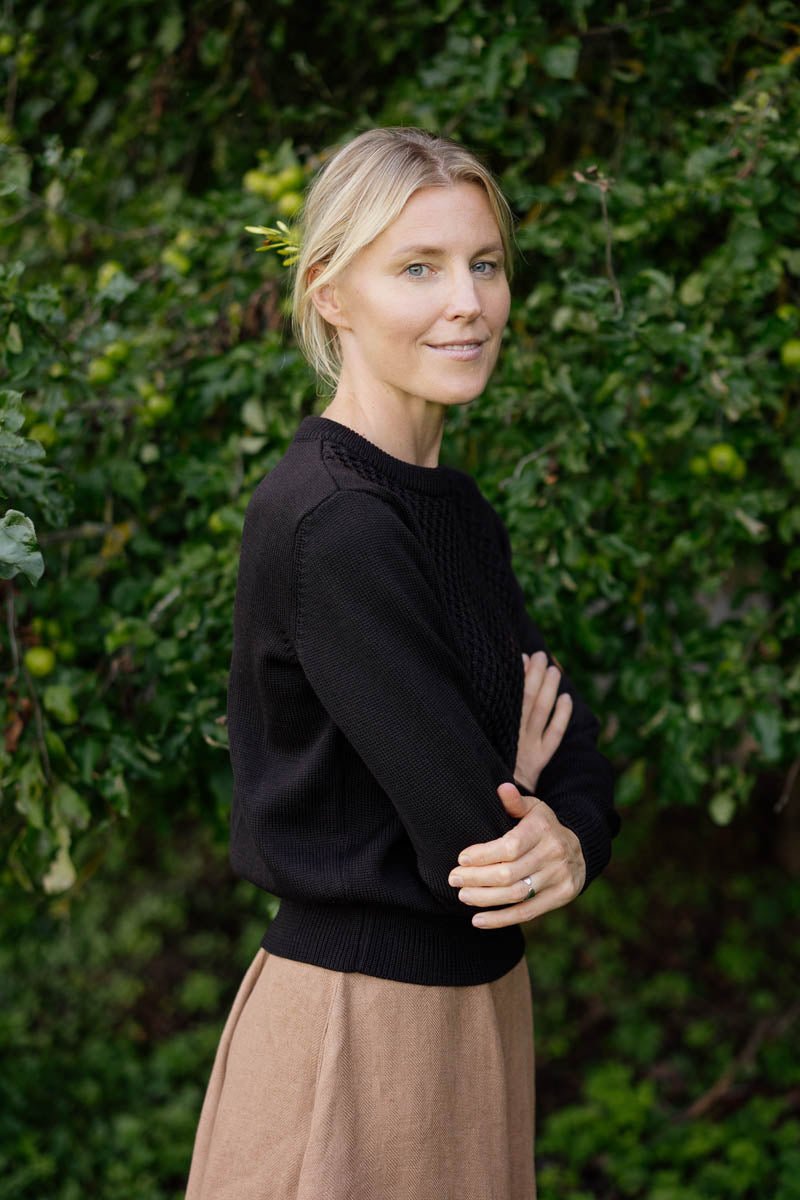 Elaine – Merino Wool Sweater in Espresso Brown - Image 2