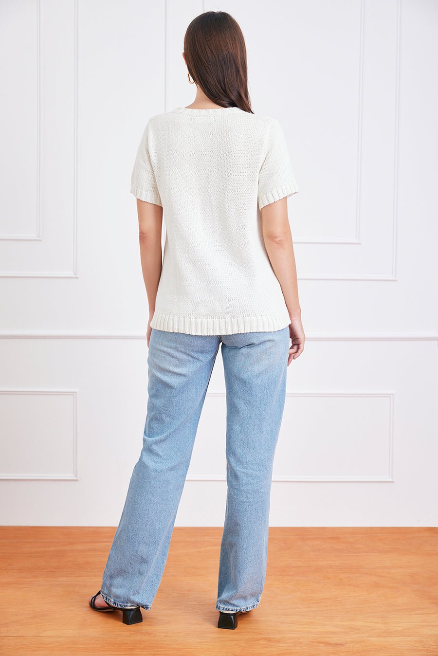 Simone Cotton Sweater Tee - Image 3