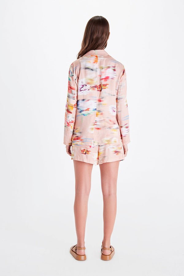 Karlie Blazer Jacket in Flower Blur Print - Image 4