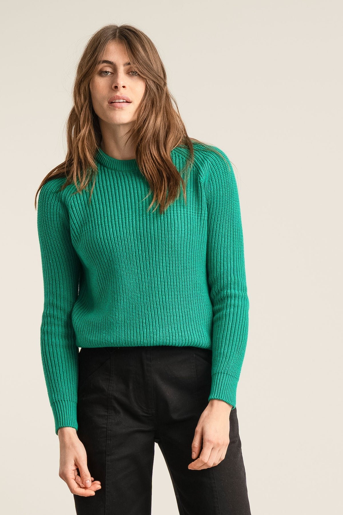 Sergio Organic Cotton Sweater in Navy Blue - Image 4