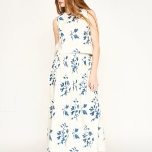 Verona Cotton Skirt in Summer Fig