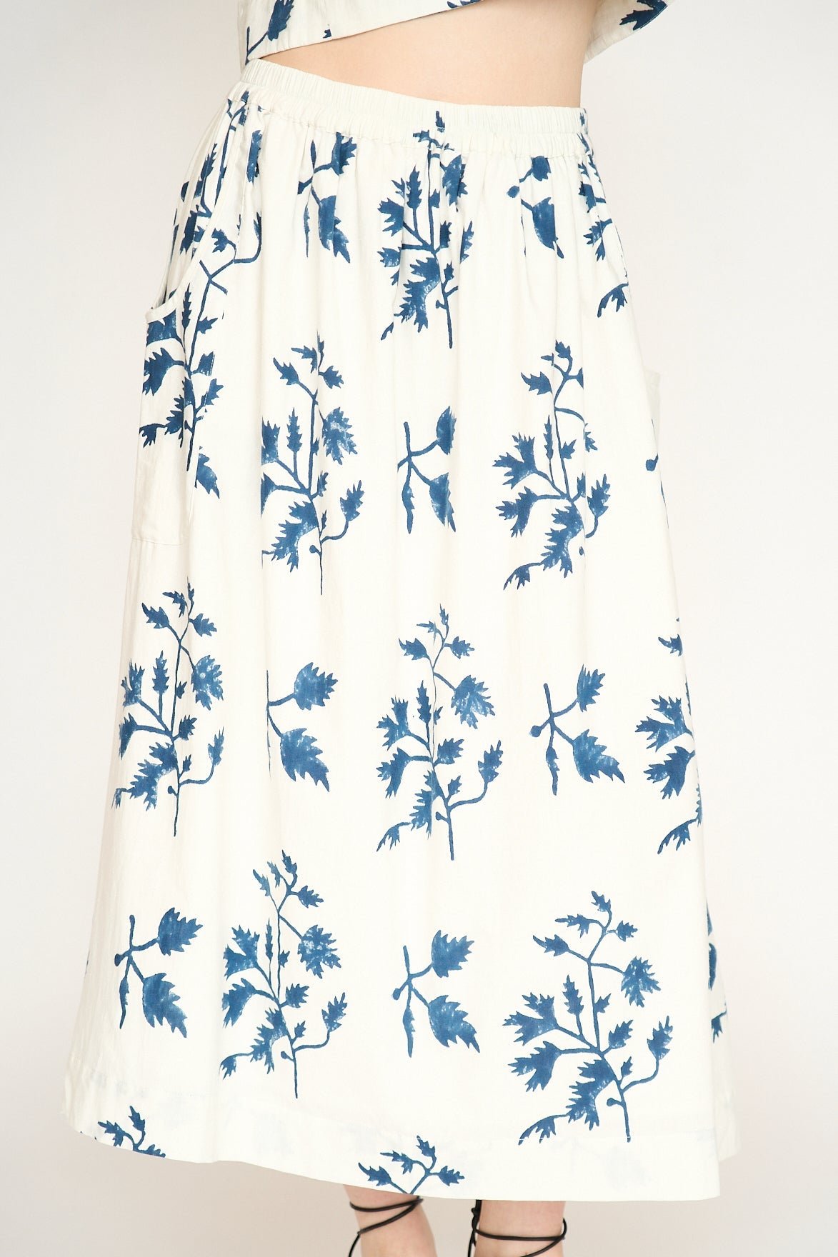Verona Cotton Skirt in Summer Fig - Image 9