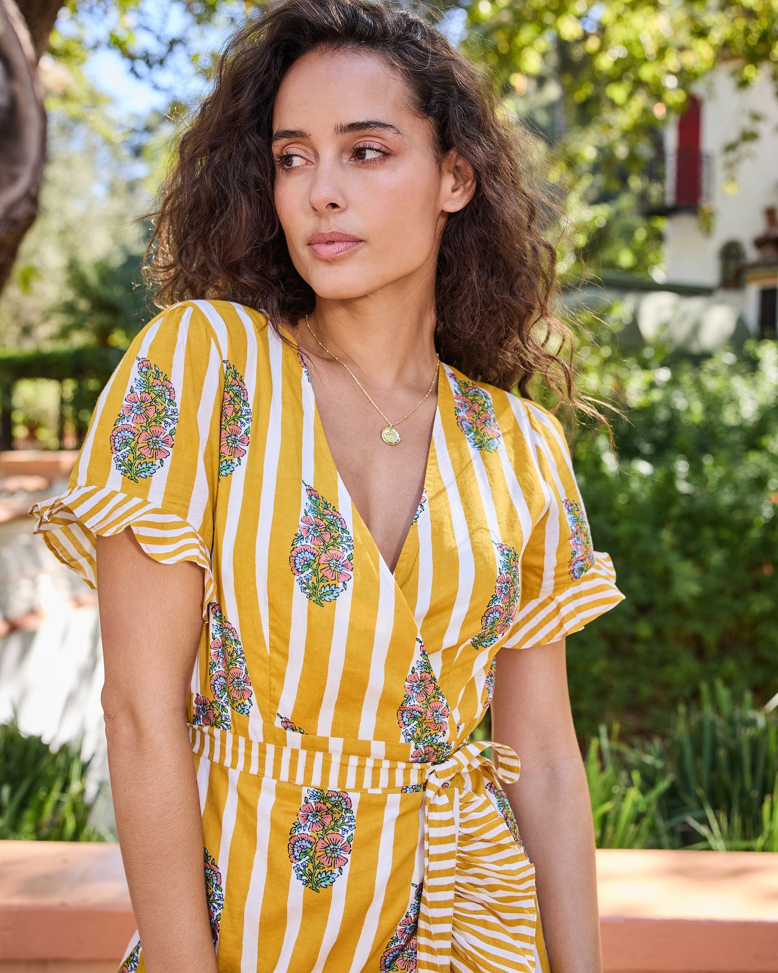 Morgan Organic Cotton Dress in Paisley Petals Print - Image 6
