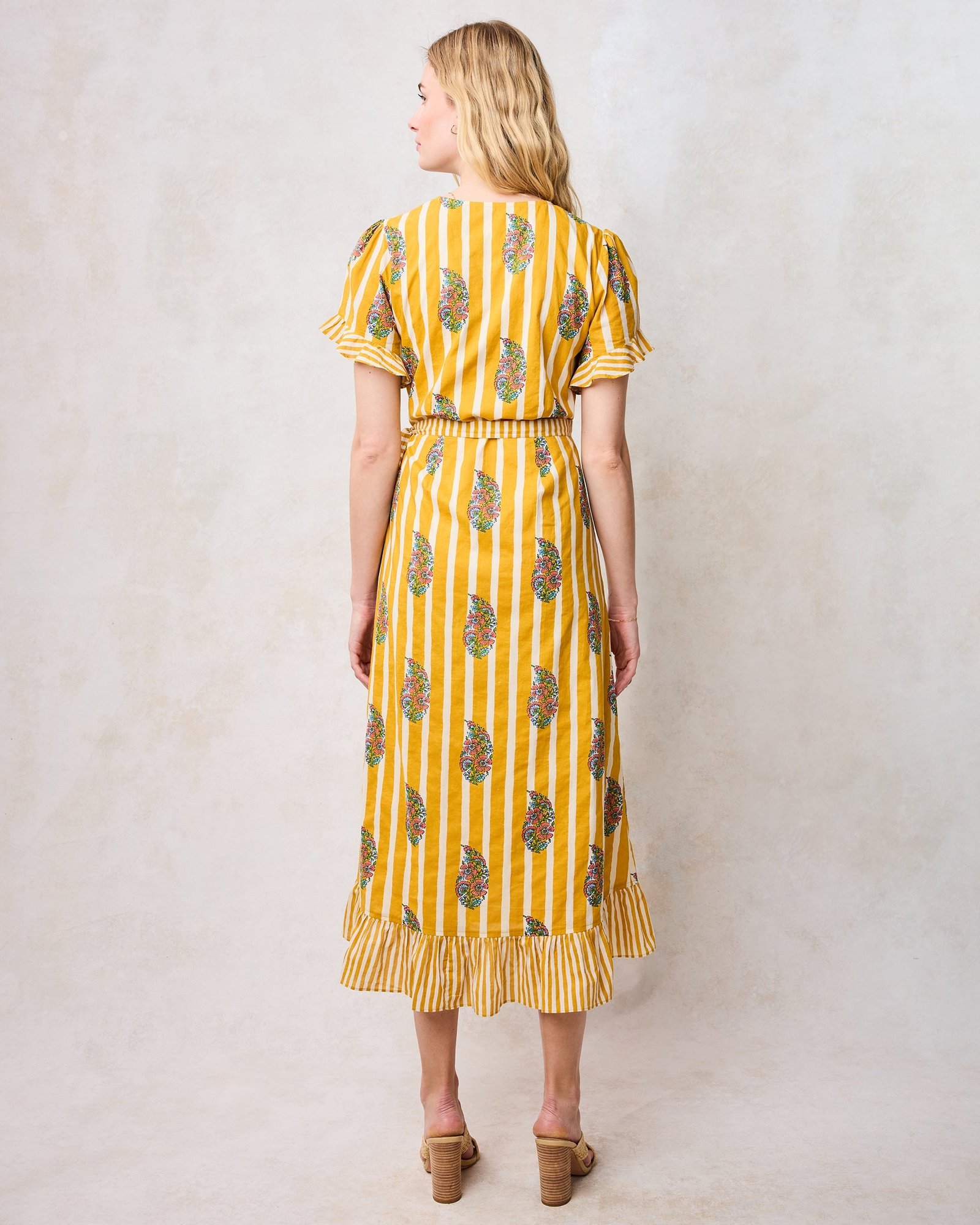 Morgan Organic Cotton Dress in Paisley Petals Print - Image 4