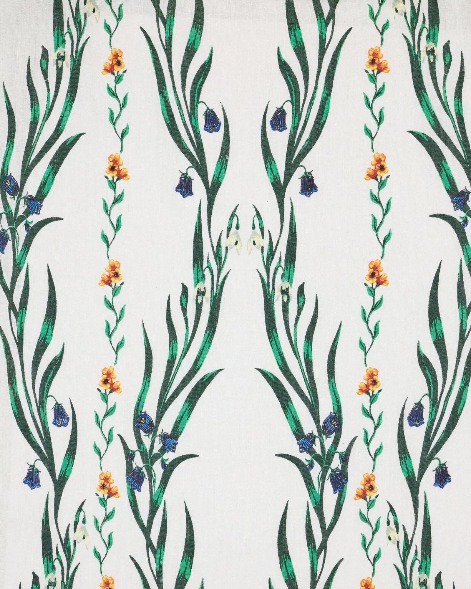 Aster Cotton and Linen Button Down in Wildflower Vines Print - Image 5