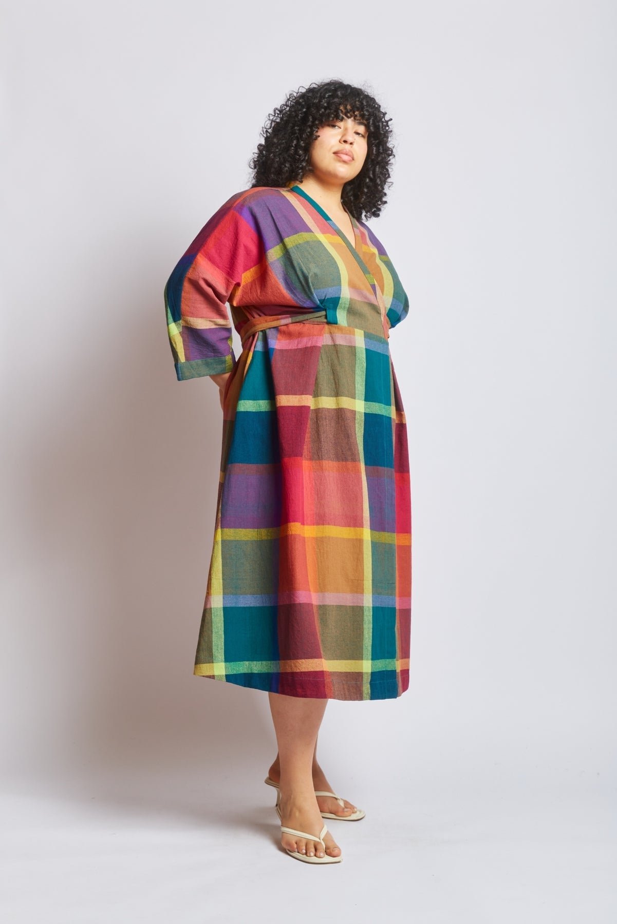 Tara Dress in Madras Chex Print