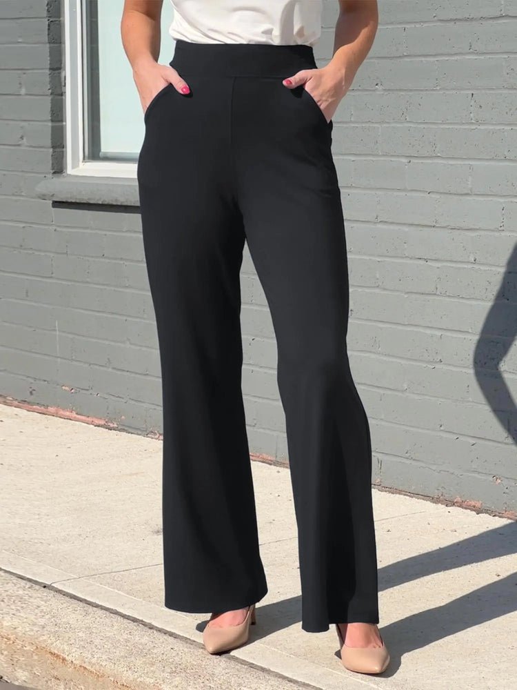 Reed Wide Leg Pants in Green - Image 3