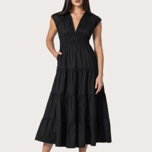 Jag Cotton Dress in Black