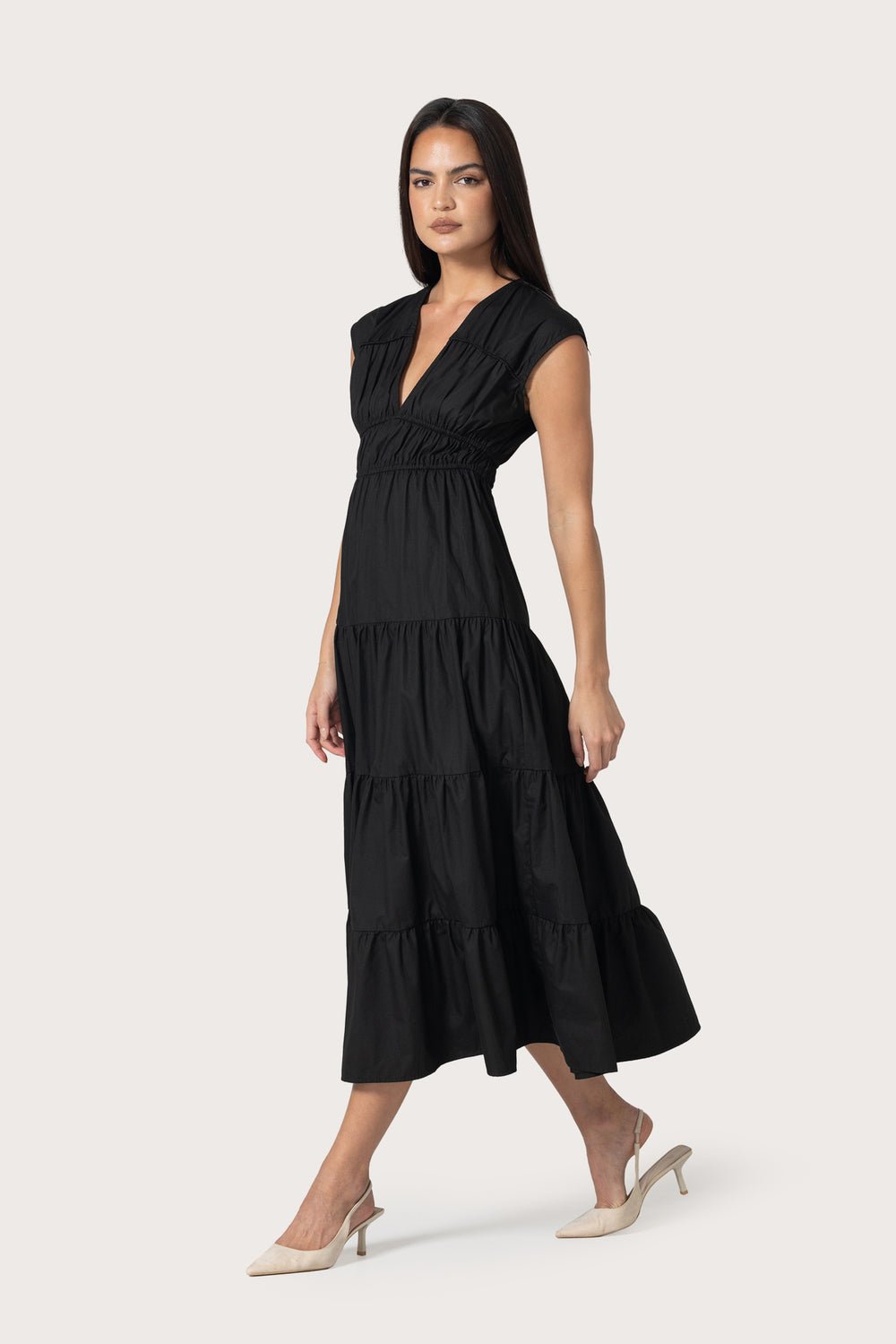 Jag Cotton Dress in Black - Image 2