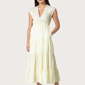 Jag Cotton Dress in Lemon