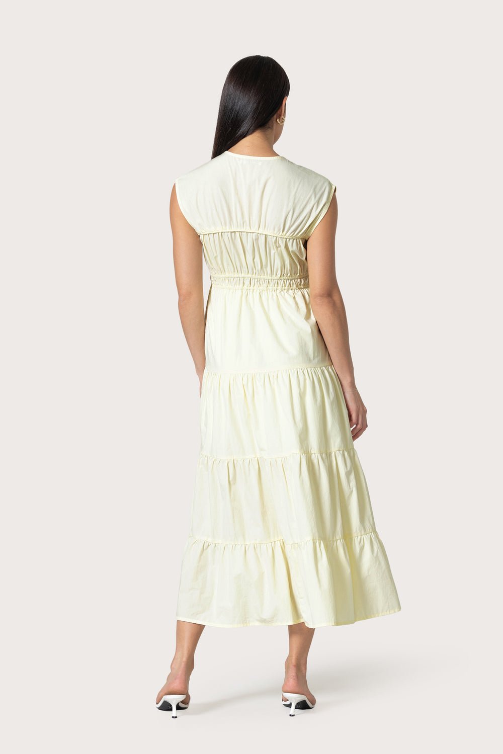 Jag Cotton Dress in Lemon - Image 7
