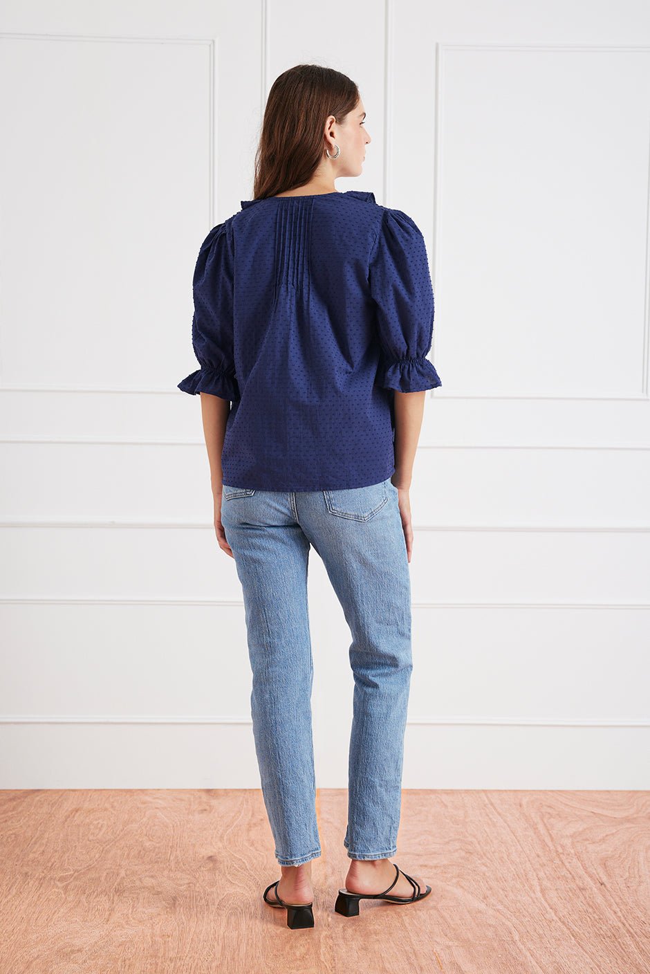Chloe Shirt in Navy - Image 4