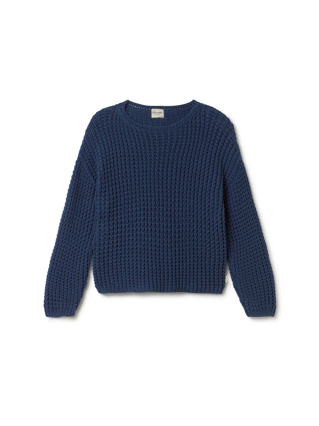 Valvedre Organic Cotton Sweater in Old Blue