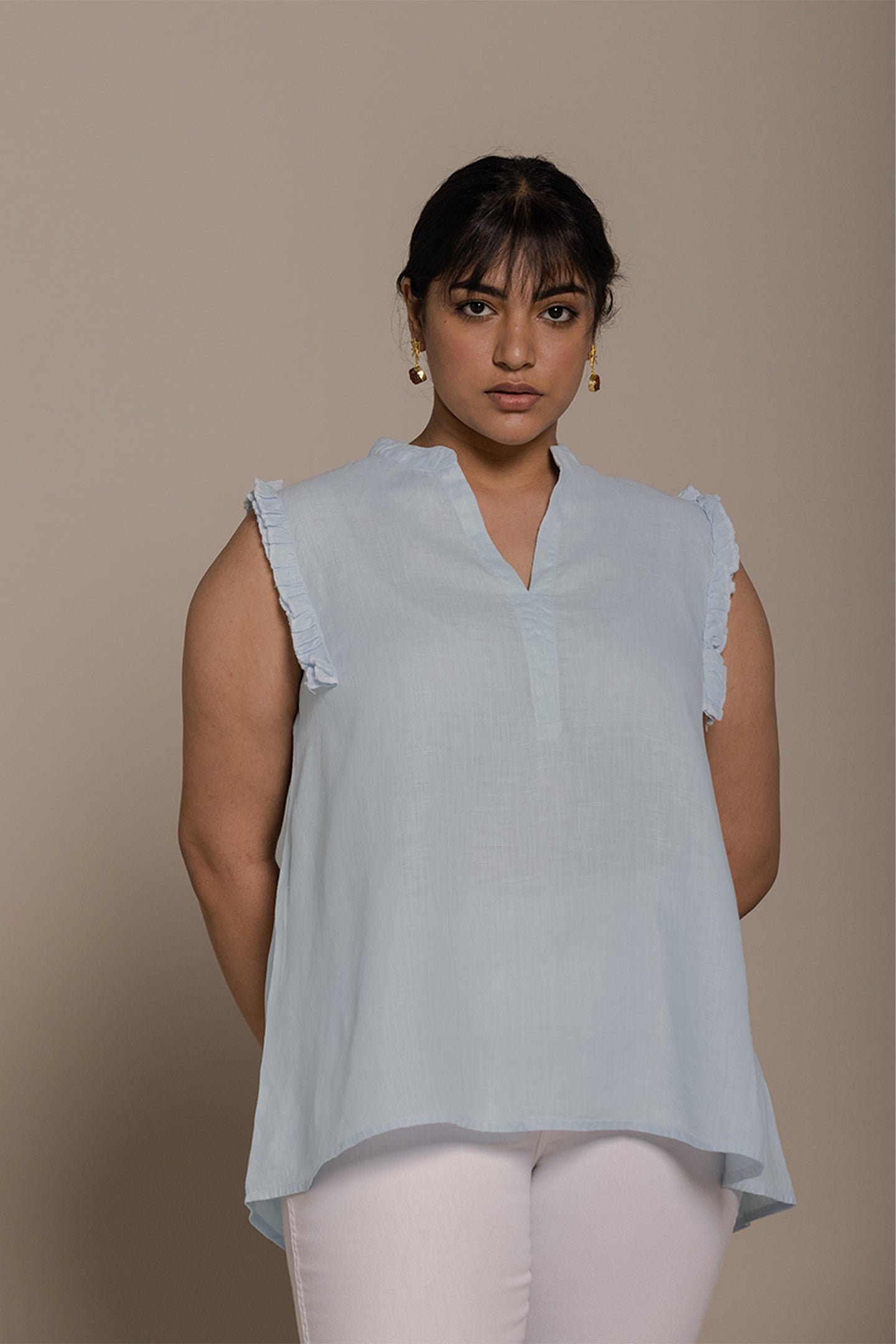 Wind in my Hair Shirt in White - Image 3