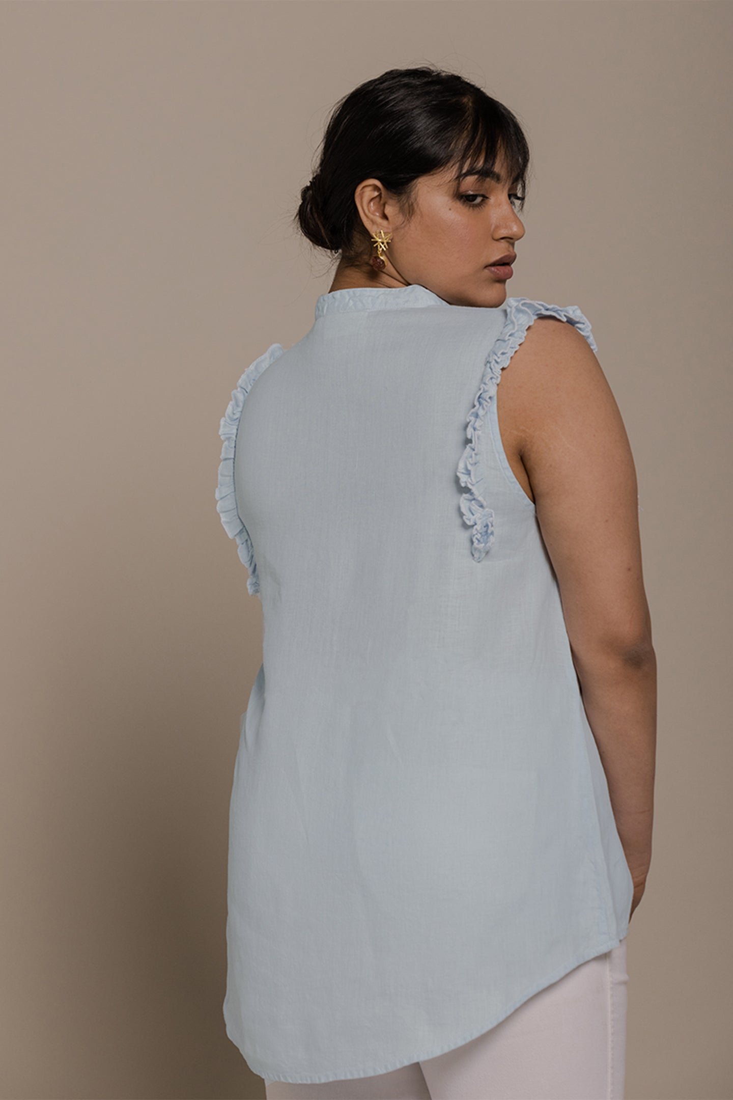 Wind in my Hair Shirt in White - Image 4