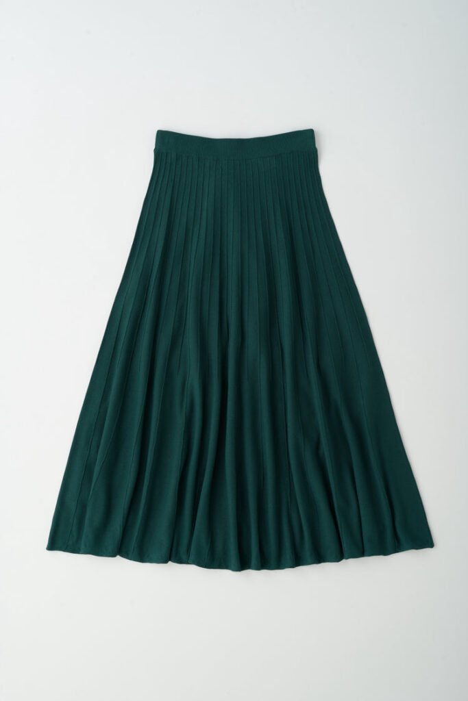 Gezira Knit Skirt in Racing Green