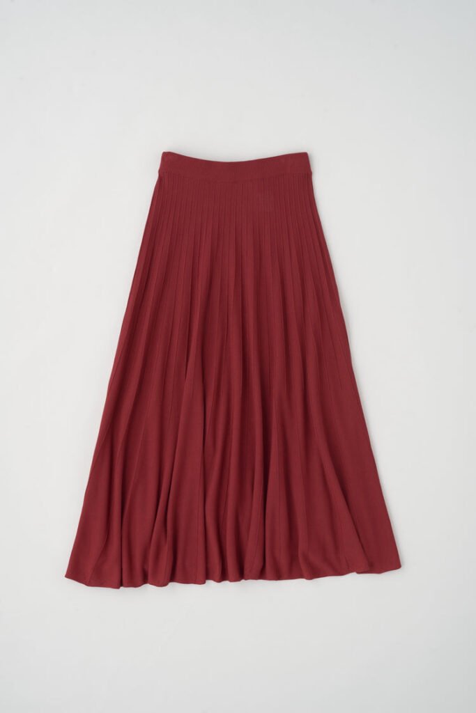 Gezira Knit Skirt in Sunstar Red
