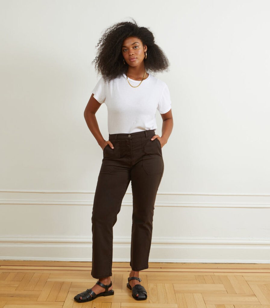 James Straight Leg Work Pants in Espresso