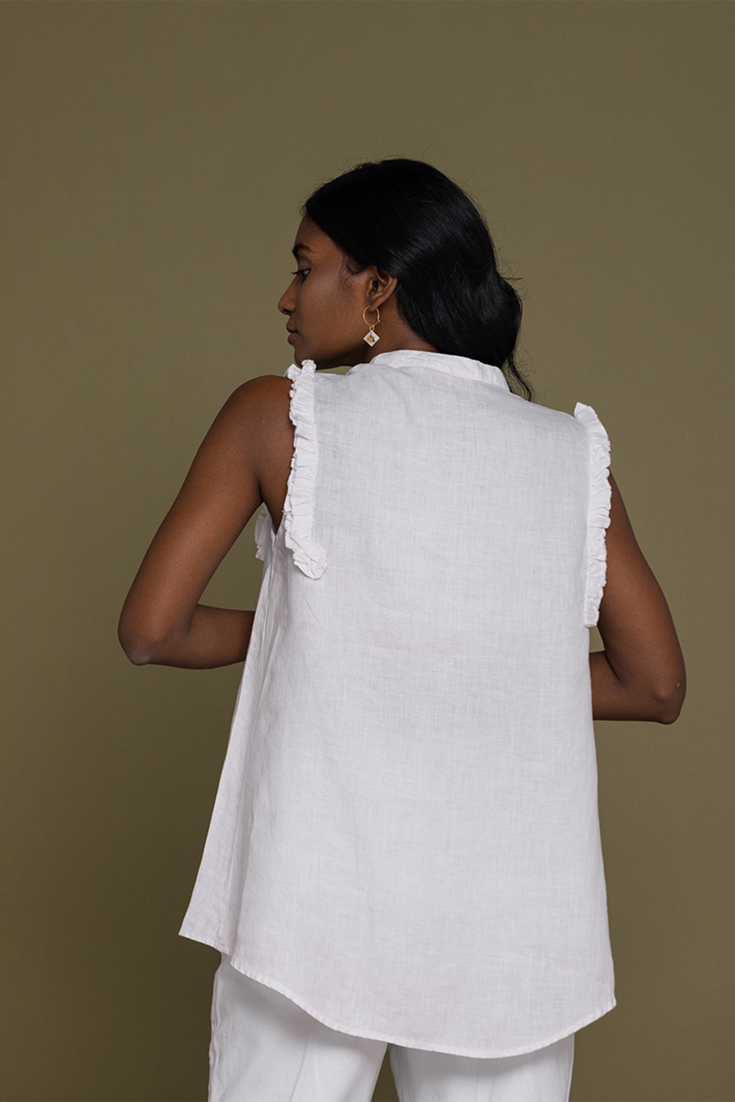 Wind in my Hair Shirt in White - Image 2