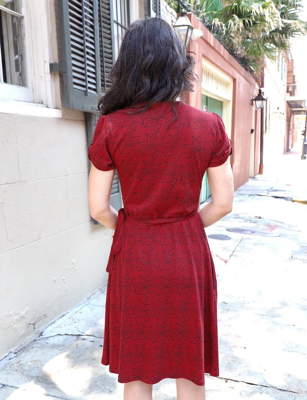 Cabernet Organic Wrap Dress - Image 2