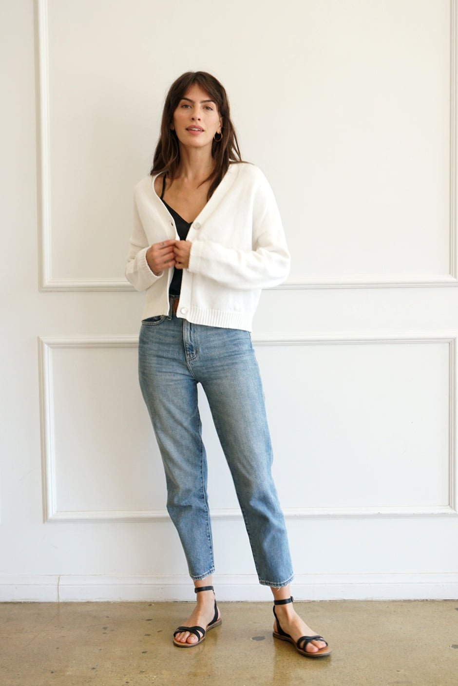 Diana Cardigan in Sugar White - Image 2