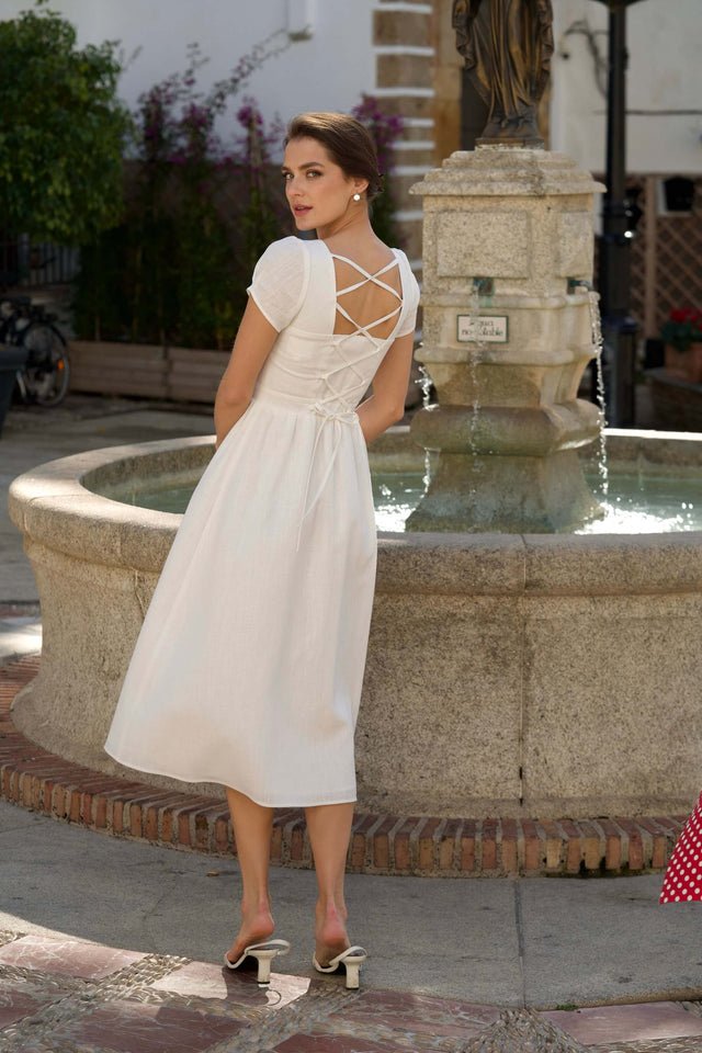 Estelle Midi Button Down Dress - Image 5