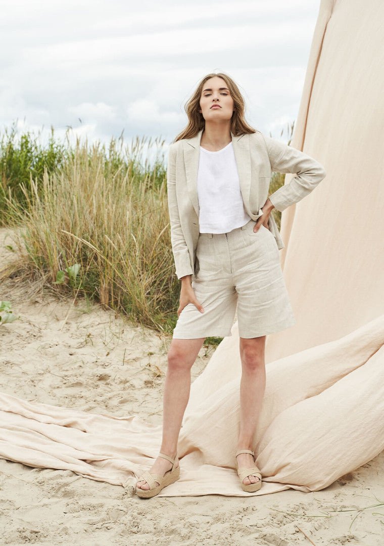 Colette Linen Blazer Jacket - Image 2