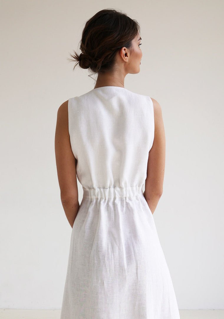 Riviera Maxi Linen Dress - Image 2