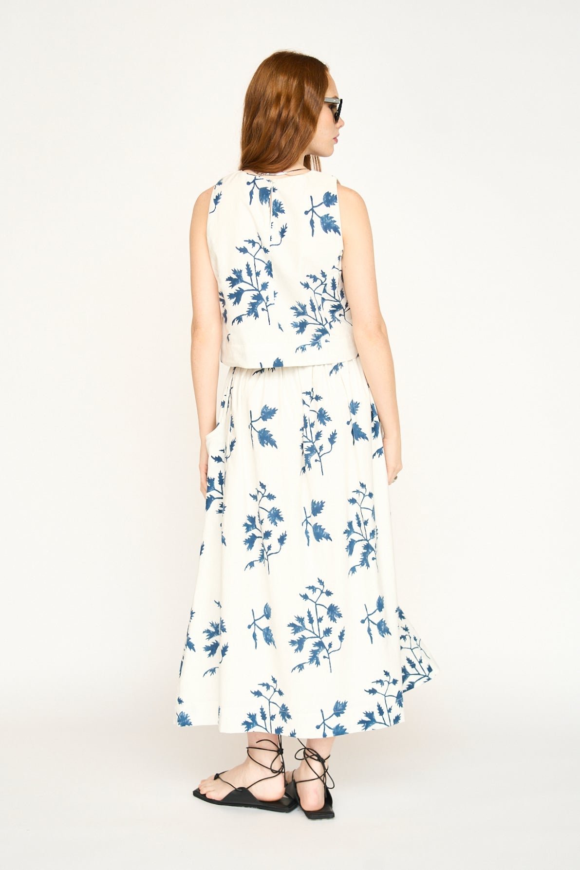 Verona Cotton Skirt in Summer Fig - Image 7