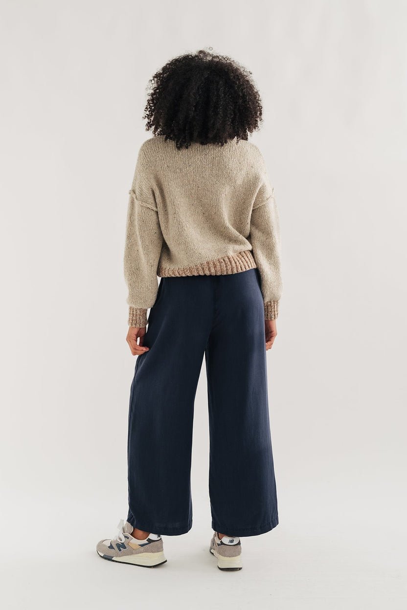Nanpu Blue Tencel Trousers - Image 2